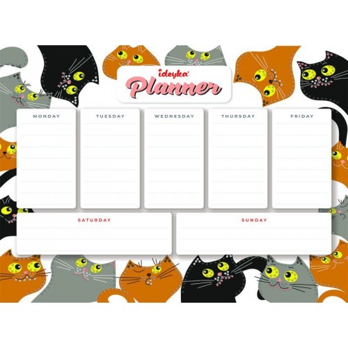 Магнитный планер с алмазной мозаикой - Котики ©art_selena_ua (Ideyka)