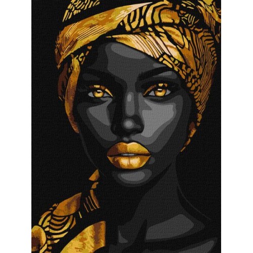 Картина по номерам - Золотое изящество с красками металлик extra ©art_selena_ua (Ideyka)