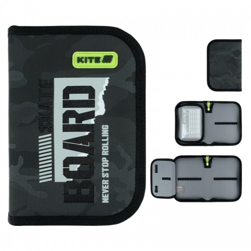Пенал Kite 1 отд., 1 отв., без наполнения621 SK8 Board (Kite)