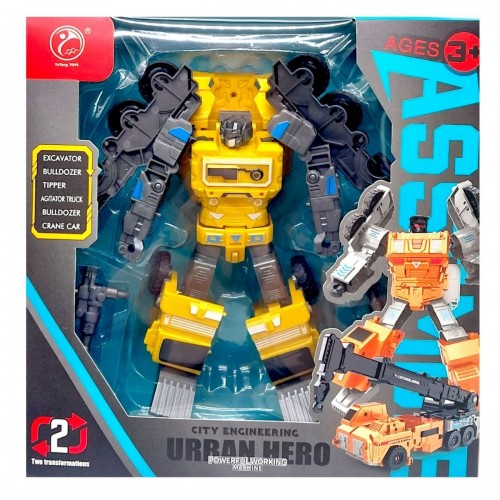 Робот "Urban Hero" стройтехника (ЖЕЛТЫЙ) (YuTeng TOYS)