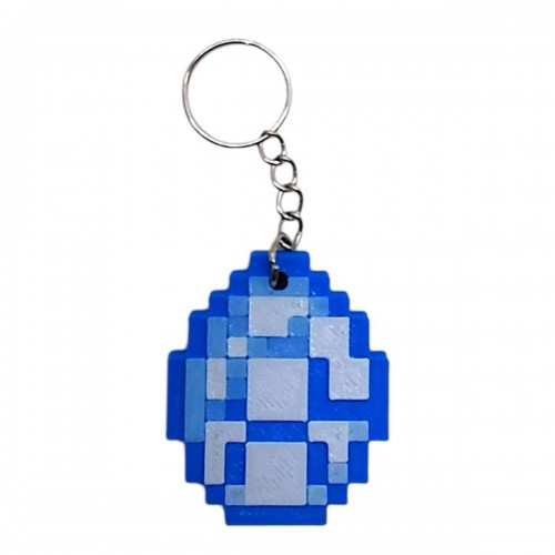 3D Брелоки MINECRAFT / МАЙНКРАФТ 2D DIAMOND / Бриллиант KEYCHAIN, 3D печать (OYTOY)