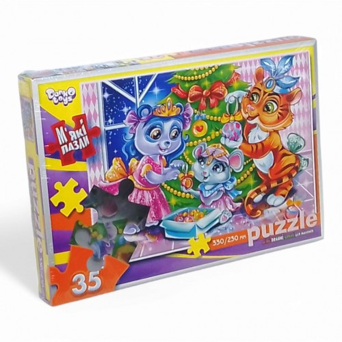 Мʼякі пазли "Новорічний карнавал", 35 елементів (Dankotoys)