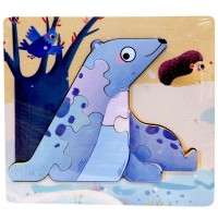 Деревянная игрушка пазлы-вкладки 