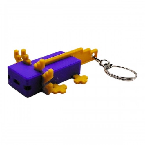 3D Брелоки MINECRAFT / МАЙНКРАФТ AXOLOTL/ АКСОЛОТЛЬ KEYCHAIN, 3D печать (OYTOY)