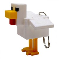 3D Брелоки MINECRAFT / МАЙНКРАФТ CHICKEN/ КУРКА KEYCHAIN, 3D друк
