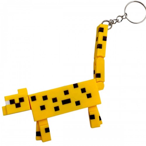 3D Брелоки MINECRAFT / МАЙНКРАФТ OCELOT / ОЦЕЛОТ KEYCHAIN, 3D печать (OYTOY)