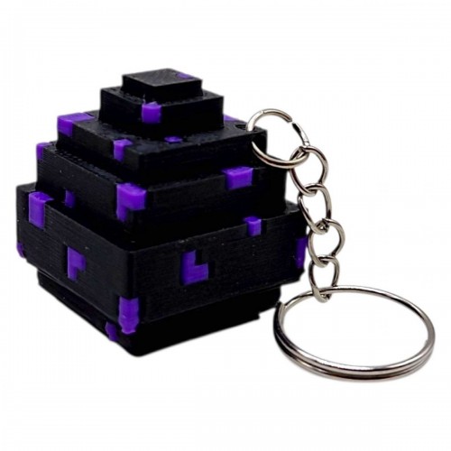 3D Брелоки MINECRAFT / МАЙНКРАФТ DRAGON EGG / ЯЙЦО ДРАКОНА KEYCHAIN, 3D печать (OYTOY)