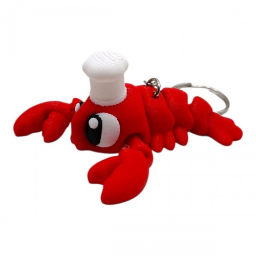 3D Брелоки CUTE CHEF LOBSTER / ШЕФ ЛОБСТЕР KEYCHAIN, 3D печать (OYTOY)