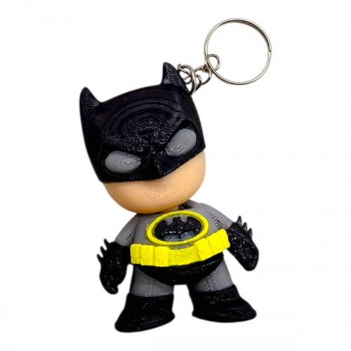 3D Брелки "Hero BATMAN Marvel / БЕТМЕН "ГОЛОВАСТИК" Марвел", Keychain, 3D печать (OYTOY)