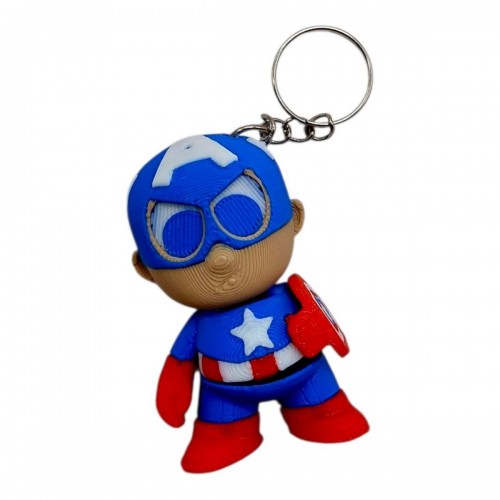 3D Брелоки HERO CAPITAN AMERICA MARVEL / КАПІТАН АМЕРИКА Марвел KEYCHAIN, 3D печать (OYTOY)