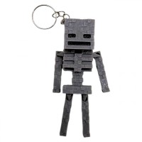 3D Брелоки MINECRAFT / МАЙНКРАФТ SKELETON / СКЕЛЕТ KEYCHAIN, 3D друк