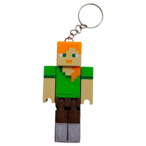 3D Брелоки MINECRAFT / МАЙНКРАФТ ALEX / АЛЕКС KEYCHAIN, 3D печать (OYTOY)