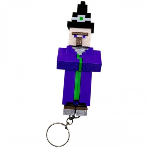 3D Брелоки MINECRAFT / МАЙНКРАФТ WITCH / ВЕДЬМА KEYCHAIN, 3D печать (OYTOY)