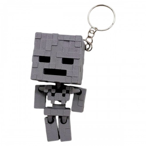 3D Брелоки MINECRAFT / МАЙНКРАФТ CHUBBY SKELETON / СКЕЛЕТ ГОЛОВАСТИК KEYCHAIN, 3D печать (OYTOY)