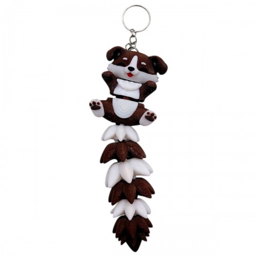 3D Брелоки FLEXI DOG LONG TAIL/ СОБАКА ХВОСТИК KEYCHAIN, 3D печать (OYTOY)