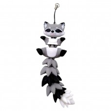 3D Брелоки FLEXI RACCOON LONG TAIL/ ЄНОТ ХВОСТИК KEYCHAIN, 3D друк