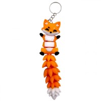 3D Брелоки FLEXI FOX LONG TAIL/ЛИСИЧКА ХВОСТИК KEYCHAIN, 3D печать