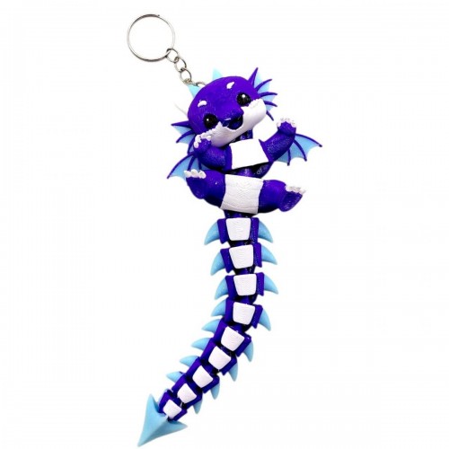 3D Брелоки FLEXI DRAGON LONG TAIL/ ДРАКОН ХВОСТИК KEYCHAIN, 3D печать (OYTOY)
