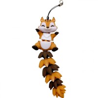 3D Брелоки FLEXI SQUIRREL LONG TAIL/ БЕЛКА ХВОСТИК KEYCHAIN, 3D печать