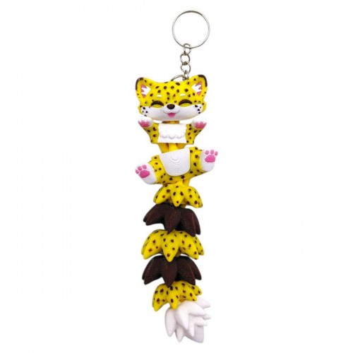 3D Брелоки FLEXI CHEETAH LONG TAIL/ ГЕПАРД ХВОСТИК KEYCHAIN, 3D печать (OYTOY)