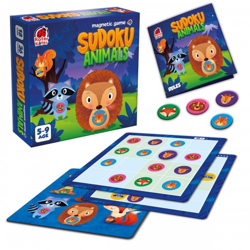 Магнітна гра "Roter Kafer. Sudoku Animals" (RoterKafer)