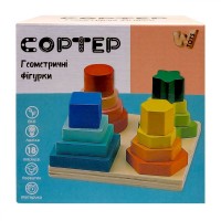 Деревянный геометрический сортер 