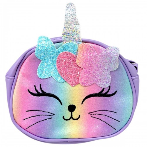 Сумочка дитяча "Котик" 19*15*6 см (Бузковий) (MiC)