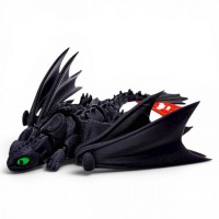 ФІГУРКА 3D HERO DRAGON NIGHT FURY / НІЧНА ЛЮТЬ, 3D ДРУК 