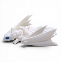 ФІГУРКА 3D HERO DRAGON LIGHT FURY/ ДЕННА ЛЮТЬ, 3D ДРУК 