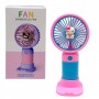 Вентилятор "Sanrio" Hello Kitty / Хелоу Кітті, Аніме / Anime акумулятор: 14.2V, USB, легкий корпус, низький шум, підставка, в коробці (рожевий) (MiC)