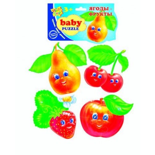 Беби пазл "Ягоды-фрукты" (Vladi Toys)