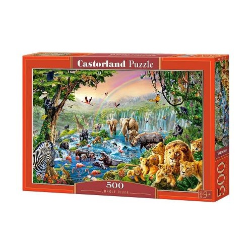 Пазлы "Река в джунглях", 500 элементов (Castorland)
