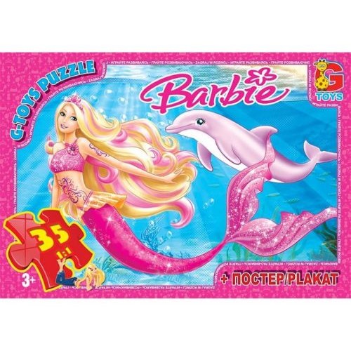 Пазлы "Barbie: русалочка", 35 эл (Gtoys)