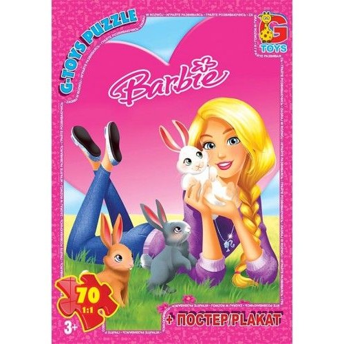 Пазли "Barbie: кролики", 70 ел (Gtoys)