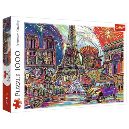 Пазлы "Цвета Парижа", 1000 элементов (Trefl)