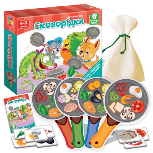 Игра на скорость "Сковородки" (укр) (Vladi Toys)