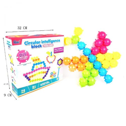 Розвиваюча іграшка "Circular Intelligence Block" 74 деталі (QML)