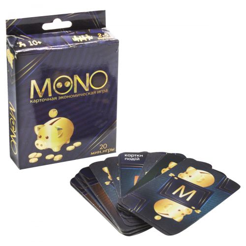 Карточная экономическая игра "Mono" рус (Strateg)