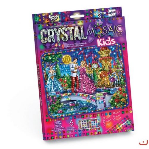 Набор для креативного творчества "CRYSTAL MOSAIC KIDS", "Золушка" (MiC)