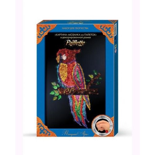 Набор для творчества "Картина-мозаика из пайеток: попугай" (Dankotoys)