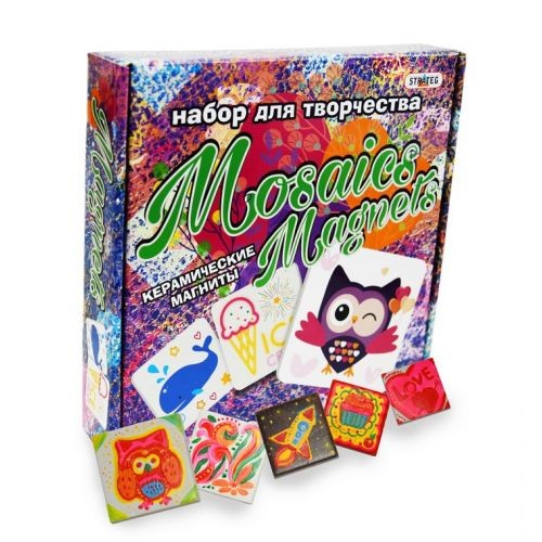 Набор для творчества, керамические магниты, "Mosaics magnets" (Strateg)