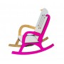 Кресло-качалка (бело-розовый) (MiC)