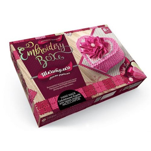 Набор для творчества "Шкатулка Embroidery Box: With Love" (Dankotoys)
