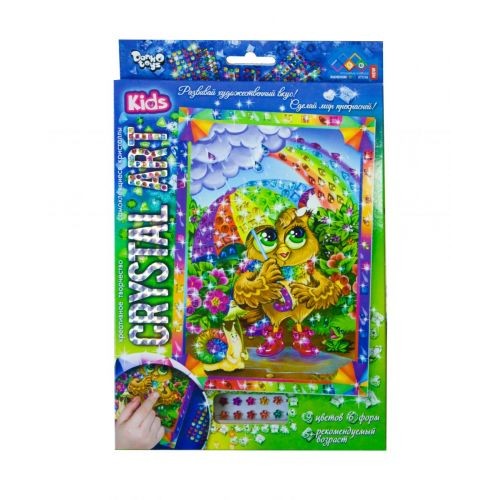 Набор креативного творчества "CRYSTAL ART KIDS: Сова" (Dankotoys)