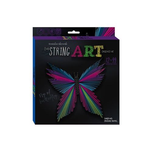 Набір креативної творчості "String Art: Метелик", STRA-01-01 (рус) (Dankotoys)