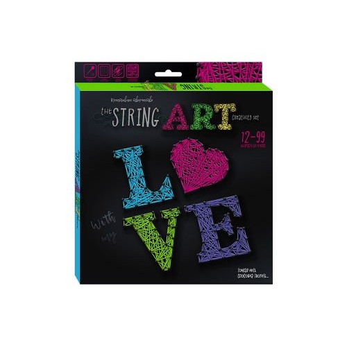 Набір креативної творчості "String Art: Love", STRA-01-03 (рус) (Dankotoys)