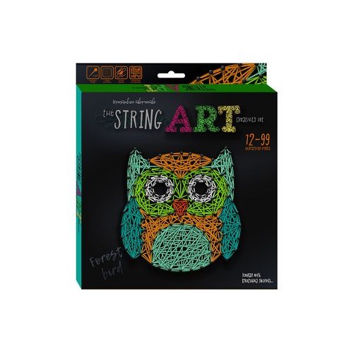 Набір креативної творчості "String Art: Сова", STRA-01-02 (укр) (Dankotoys)