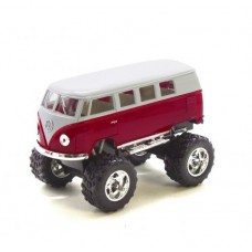 Машинка KINSMART "Volkswagen T2 BUS Off-Road" (бордовая)