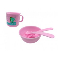 Набор посуды для детей "Honey Baby" (розовый)