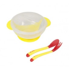 Набор детской посуды (желтая)